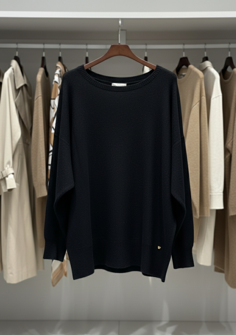 Pull col rond en maille douce