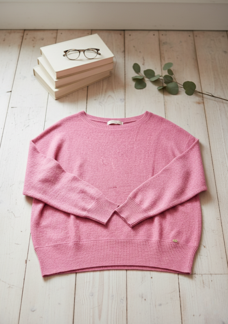 Pull col rond en maille douce