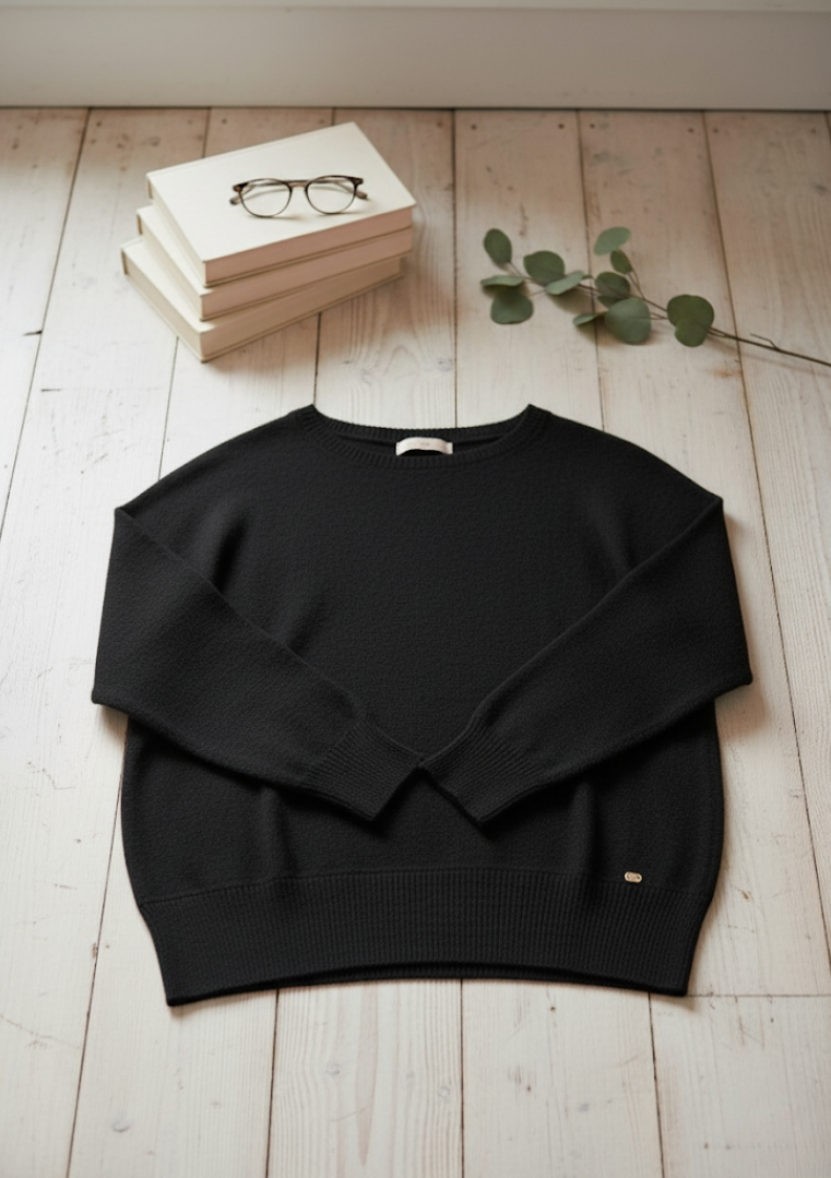 Pull col rond en maille douce