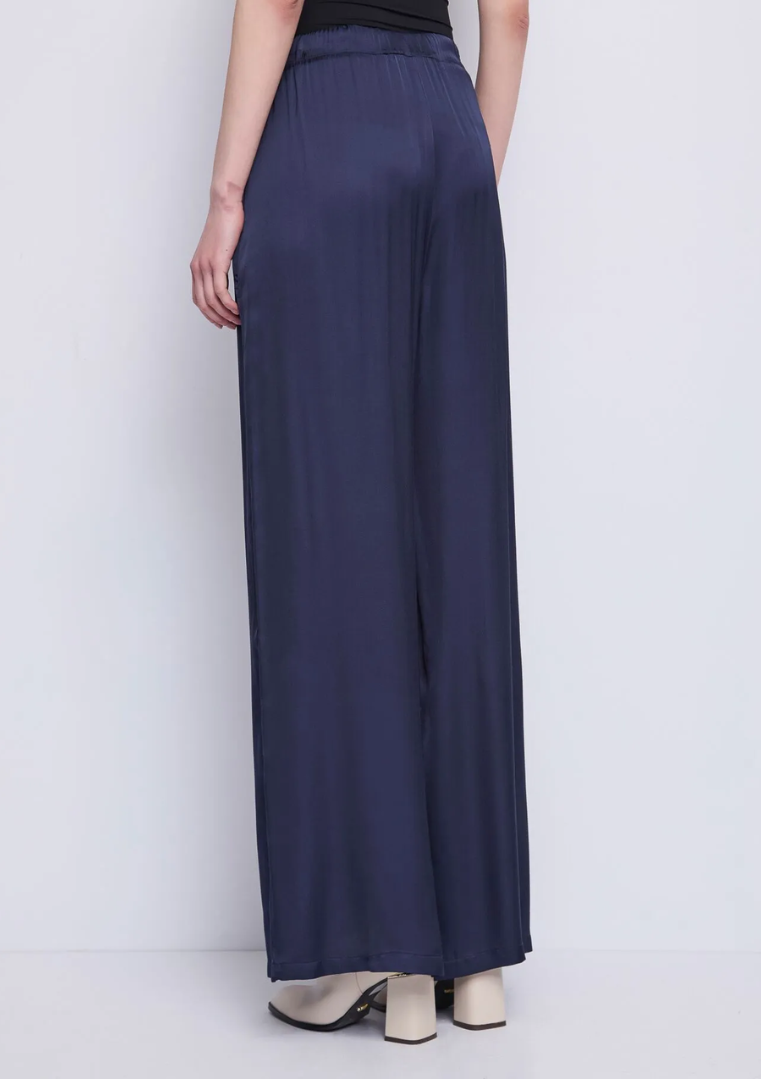 Pantalon palazzo femme avec élastique