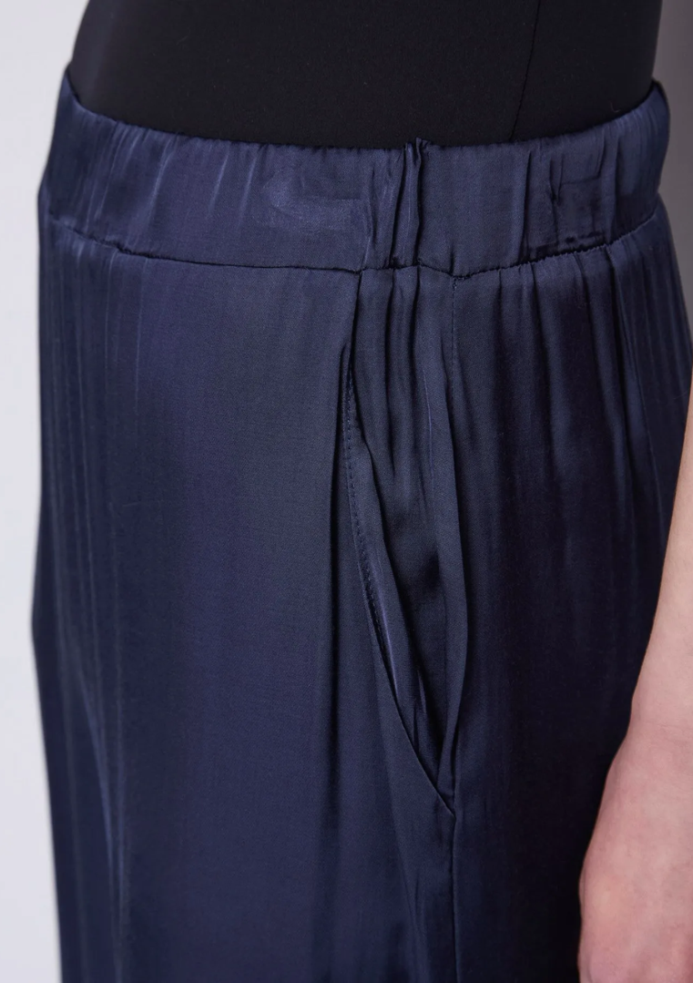 Pantalon palazzo femme avec élastique