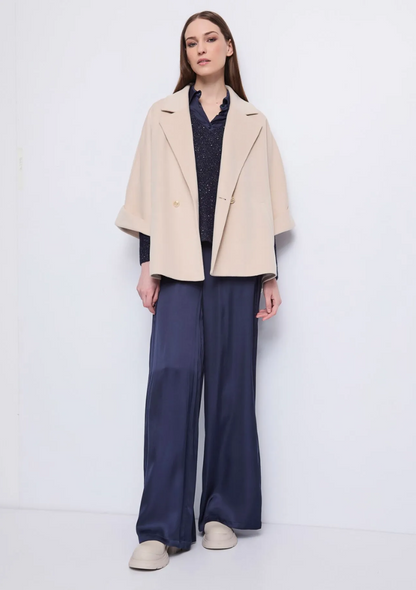 Pantalon palazzo femme avec élastique