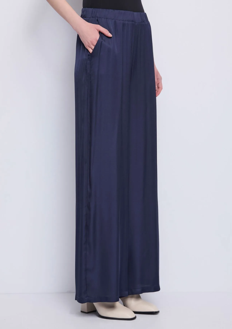 Pantalon palazzo femme avec élastique