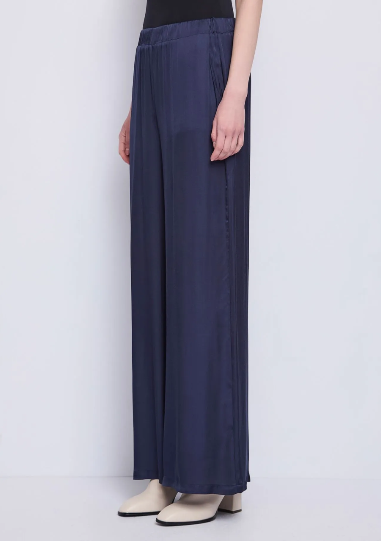 Pantalon palazzo femme avec élastique