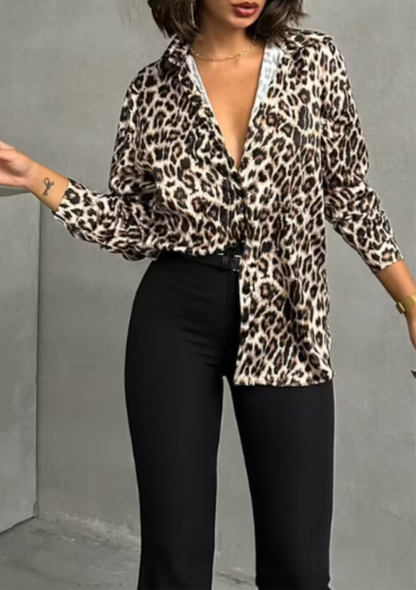 Chemise Motifs Léopard