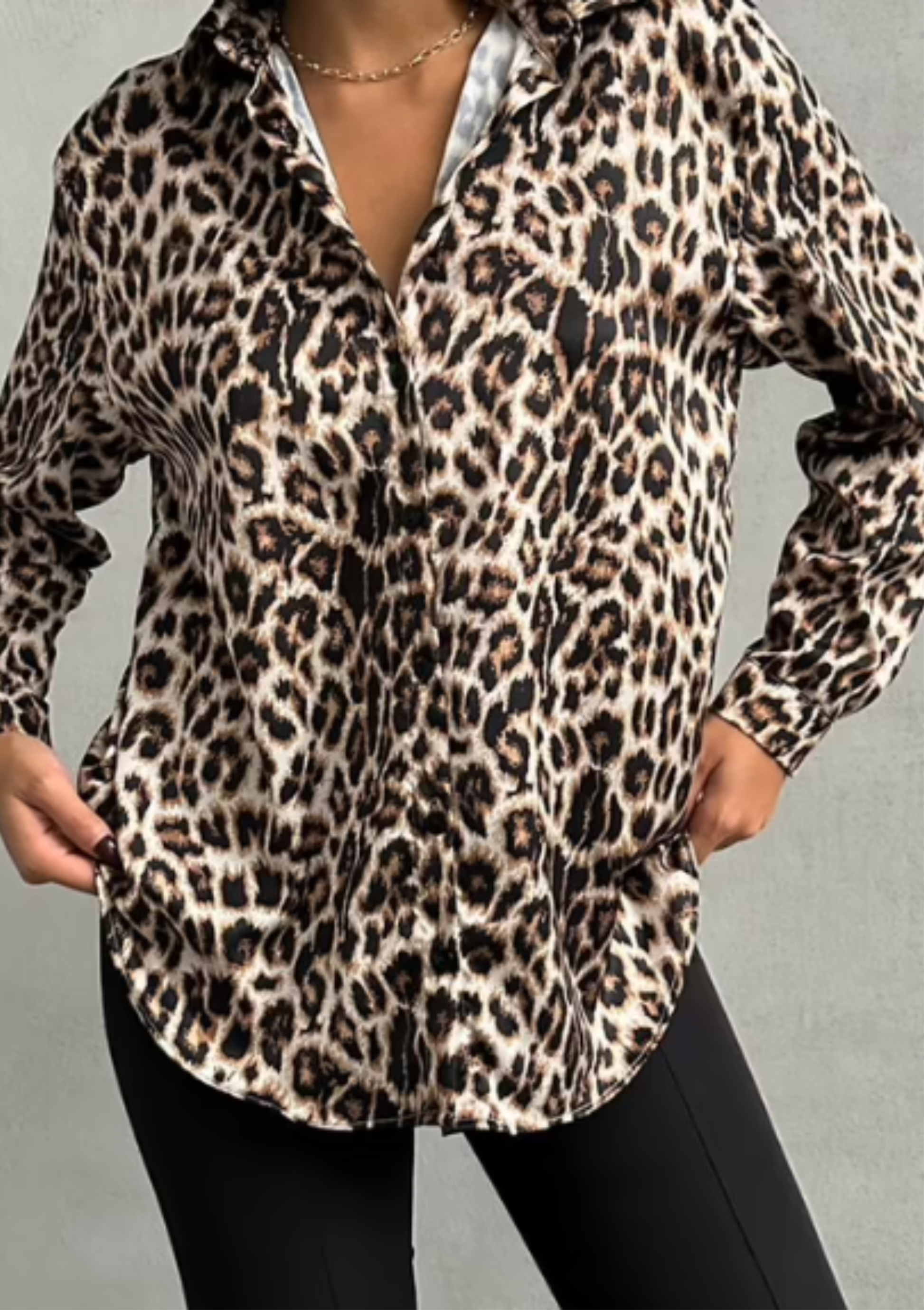 Chemise Motifs Léopard