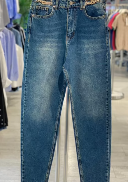 Jean Fantaisie Or A La Ceinture